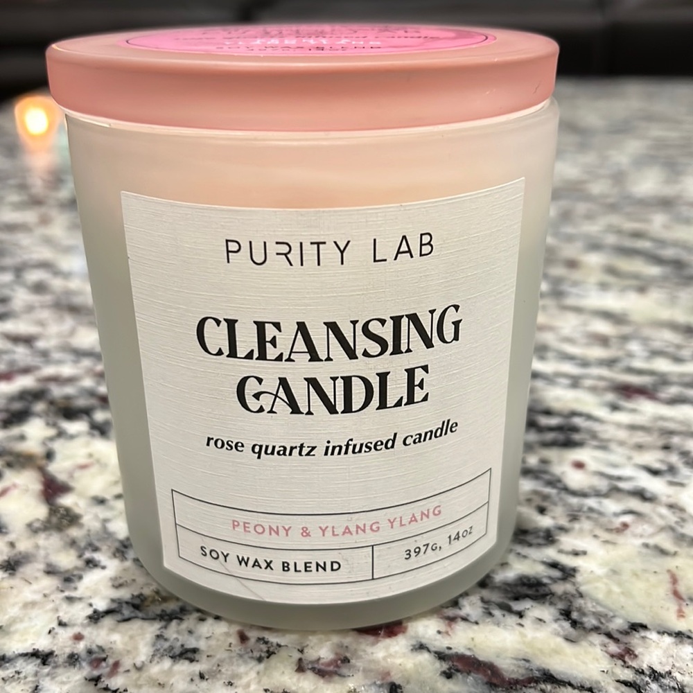 Purity Lab Cleansing Candle Rose Quartz